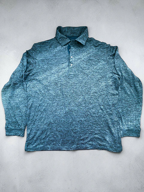 Tailorbyrd | Polo Manga Larga Hombre Jaspeado | Talla XL
