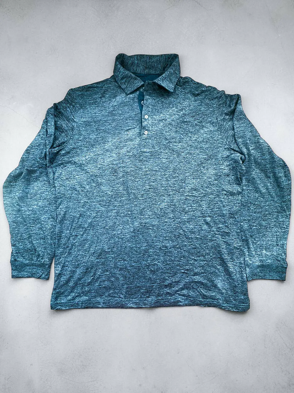 Tailorbyrd | Polo Manga Larga Hombre Jaspeado | Talla XL 1