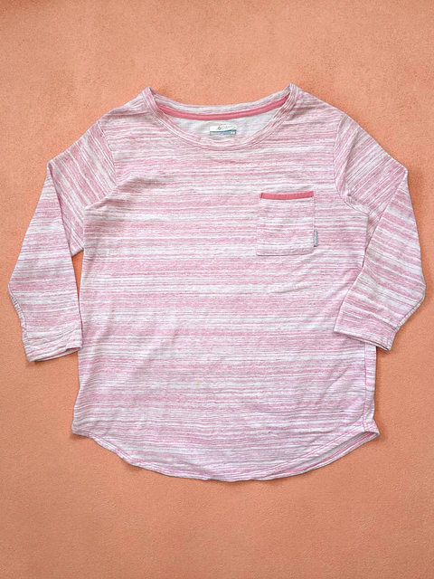 Columbia | Polera Manga 3/4 Rayas | Mujer | Talla M