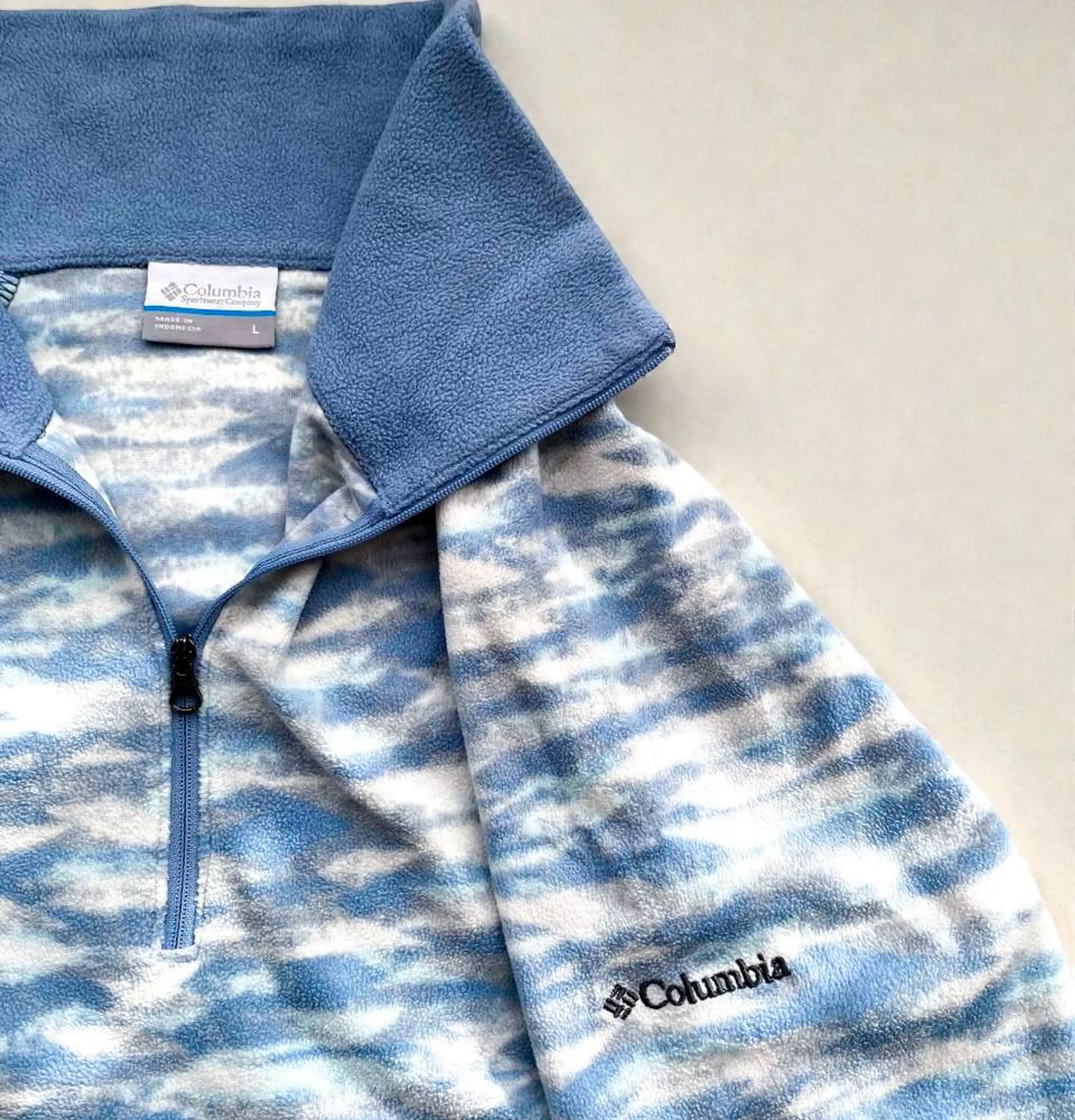 Polar Columbia ¼ zip estampado talla L 2