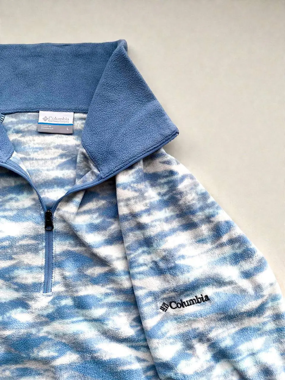 Polar Columbia ¼ zip estampado talla L 2