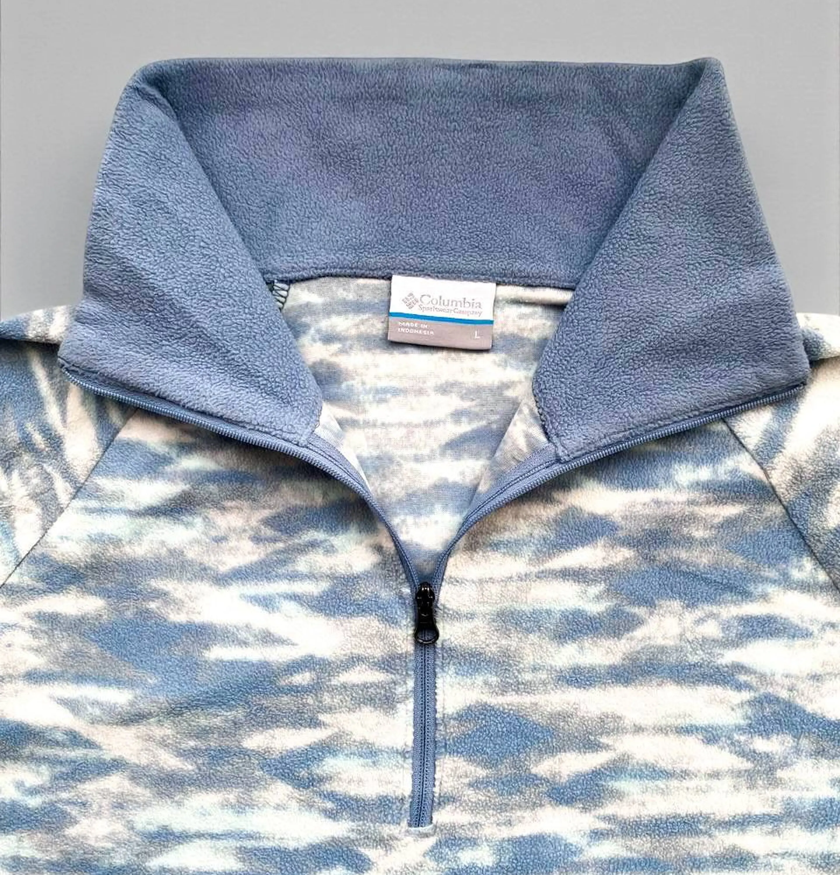 Polar Columbia ¼ zip estampado talla L 3
