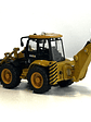 Retroexcavadora escala 1:50 en Metal | Vehículo de Construcción Coleccionable para Niños y Adulto - Miniatura 5