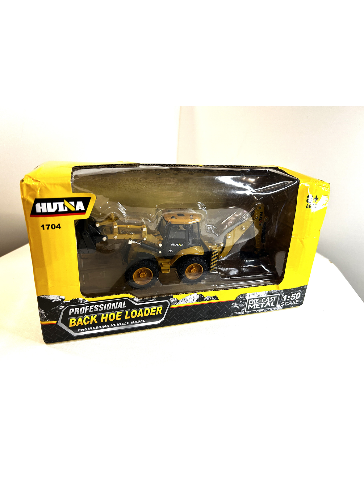 Retroexcavadora escala 1:50 en Metal | Vehículo de Construcción Coleccionable para Niños y Adulto 8