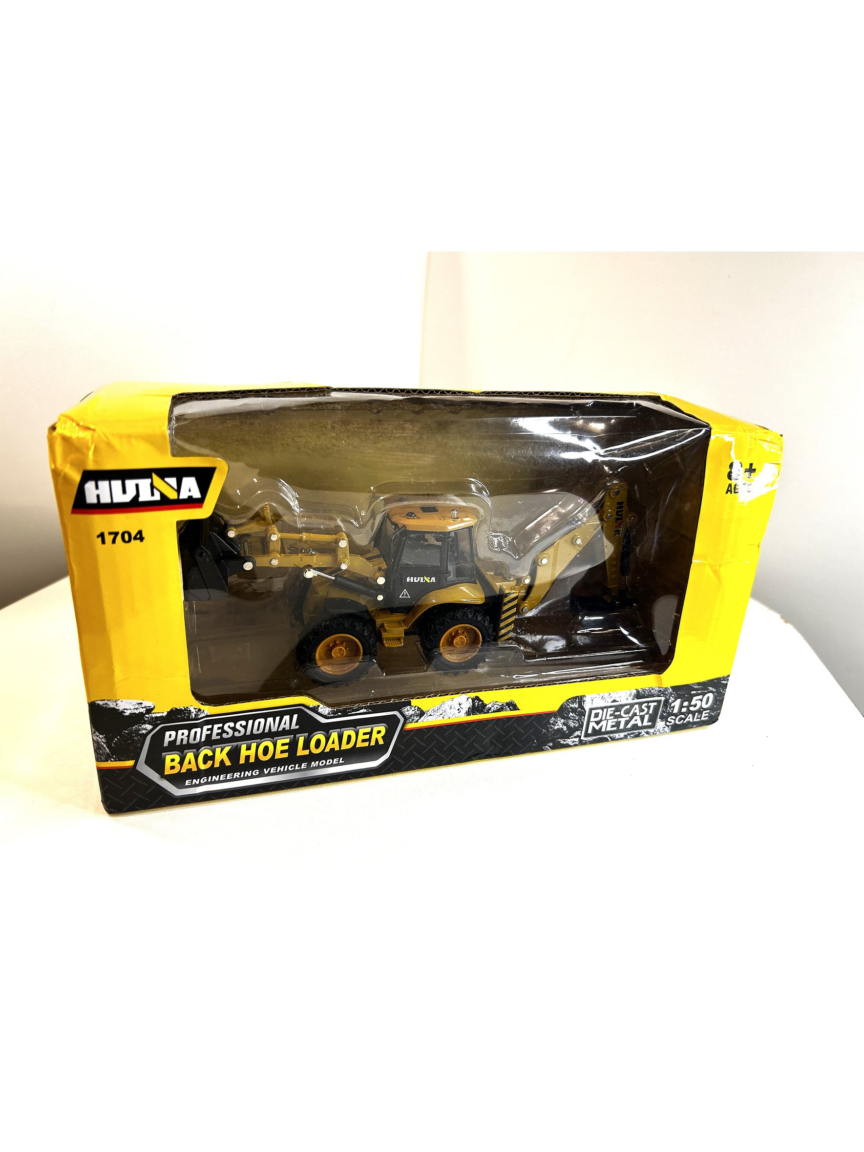 Retroexcavadora escala 1:50 en Metal | Vehículo de Construcción Coleccionable para Niños y Adulto 8