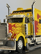 Peterbilt 379 Custom (2002) – IXO TR193.22 – Escala 1:43. – Camión americano clásico con sleeper y flamas - Miniatura 3