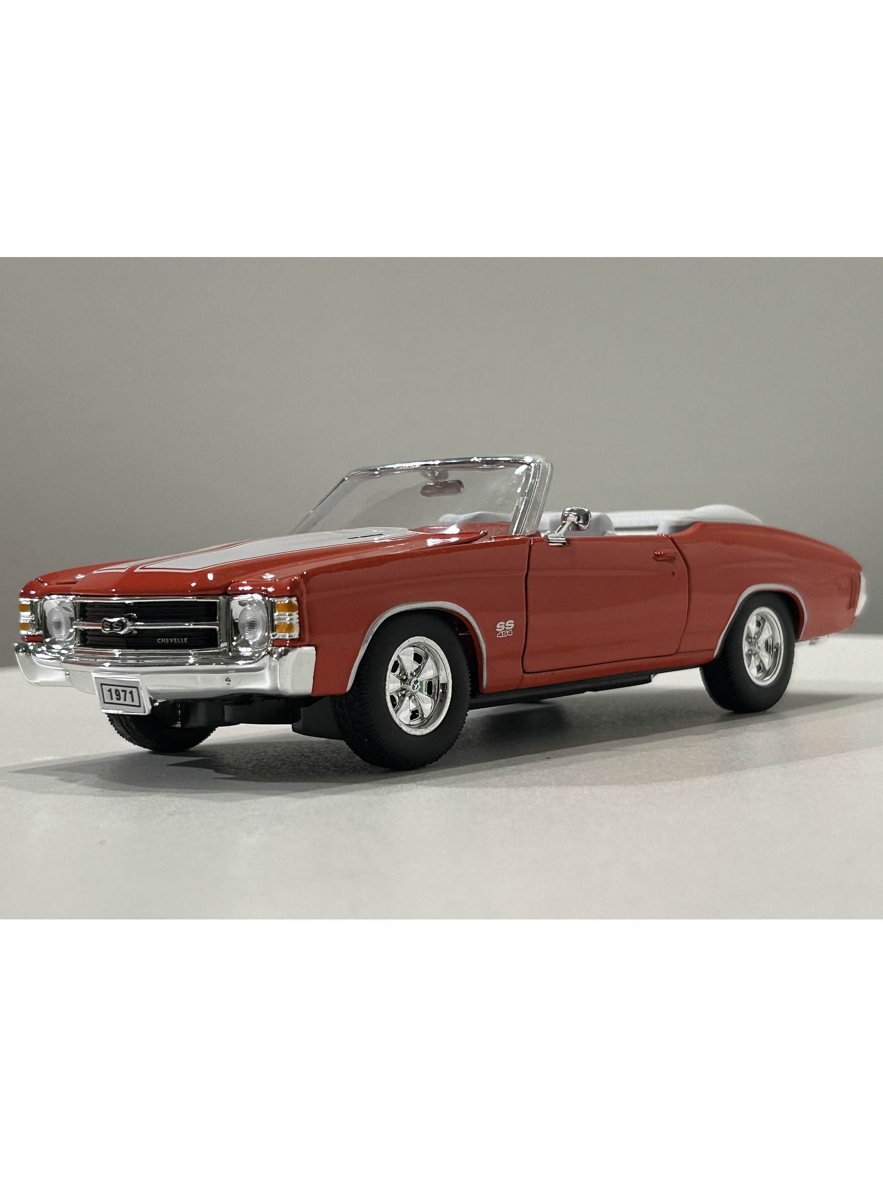 Chevrolet Chevelle SS 454 Convertible 1971 – Modelo a Escala 1:24 Welly Diecast Coleccionable 1