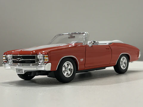 Chevrolet Chevelle SS 454 Convertible 1971 – Modelo a Escala 1:24 Welly Diecast Coleccionable