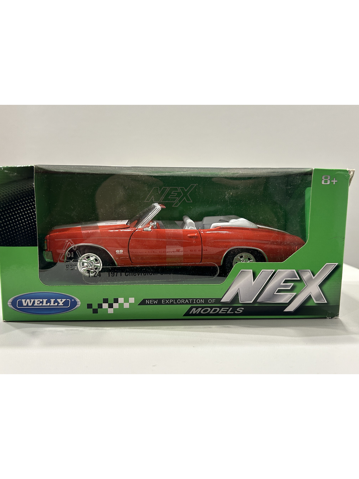 Chevrolet Chevelle SS 454 Convertible 1971 – Modelo a Escala 1:24 Welly Diecast Coleccionable 11
