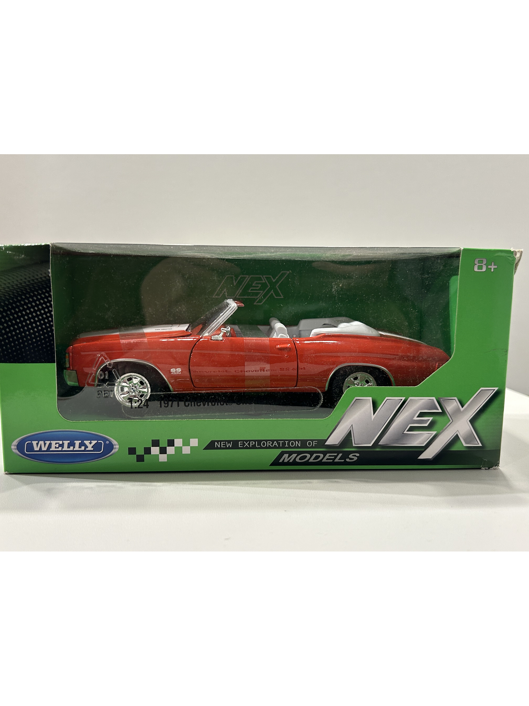 Chevrolet Chevelle SS 454 Convertible 1971 – Modelo a Escala 1:24 Welly Diecast Coleccionable 11