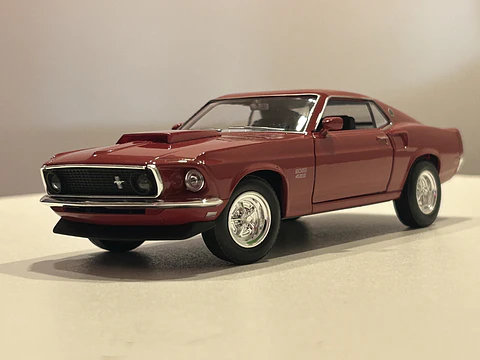 Ford Mustang Boss 429 1969 – Modelo a Escala 1:24 Welly Diecast Coleccionable