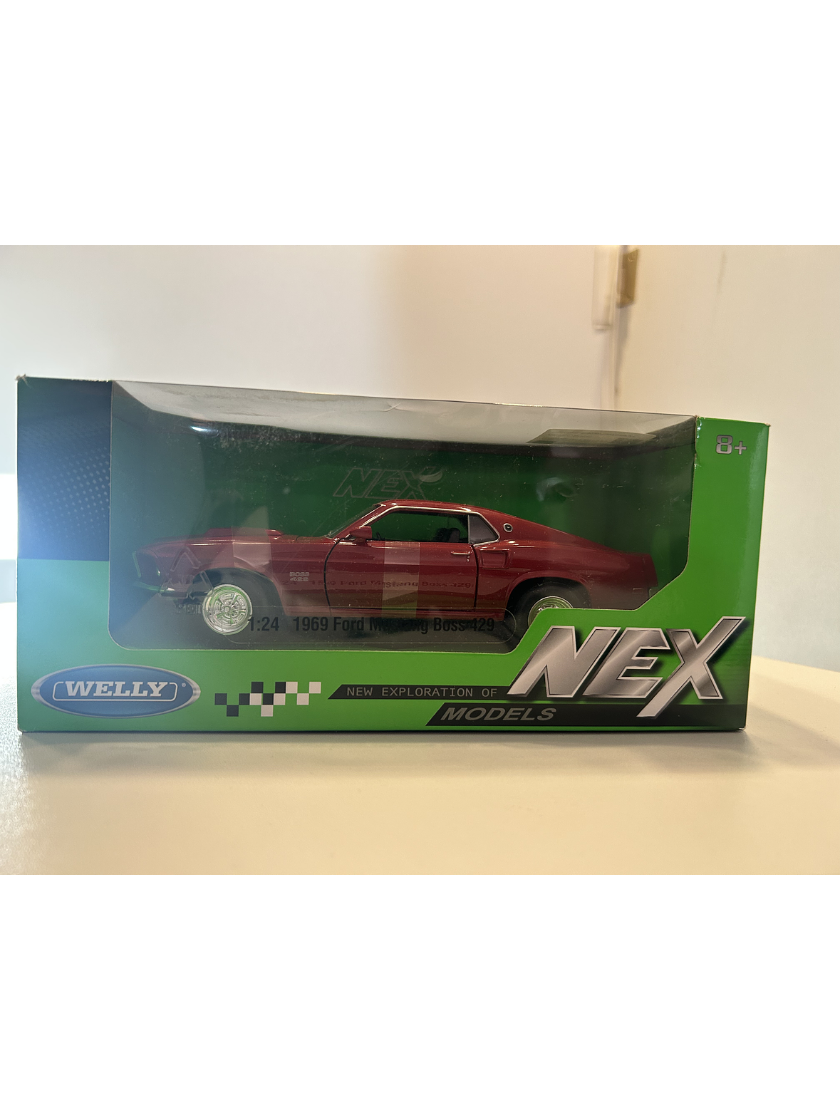 Ford Mustang Boss 429 1969 – Modelo a Escala 1:24 Welly Diecast Coleccionable 11