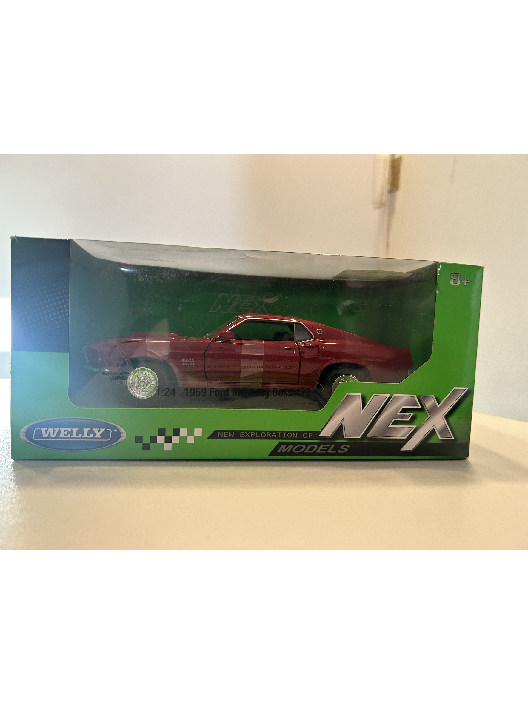 Ford Mustang Boss 429 1969 – Modelo a Escala 1:24 Welly Diecast Coleccionable 11