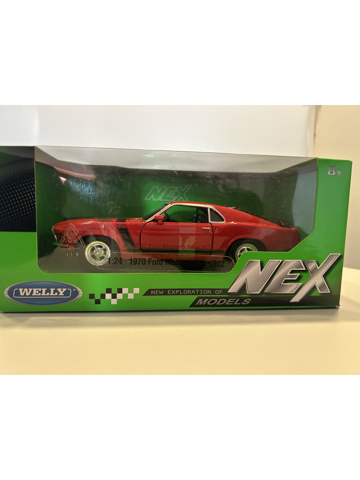 Ford Mustang Boss 302 1970 – Modelo a Escala 1:24 Welly Diecast Coleccionable 11