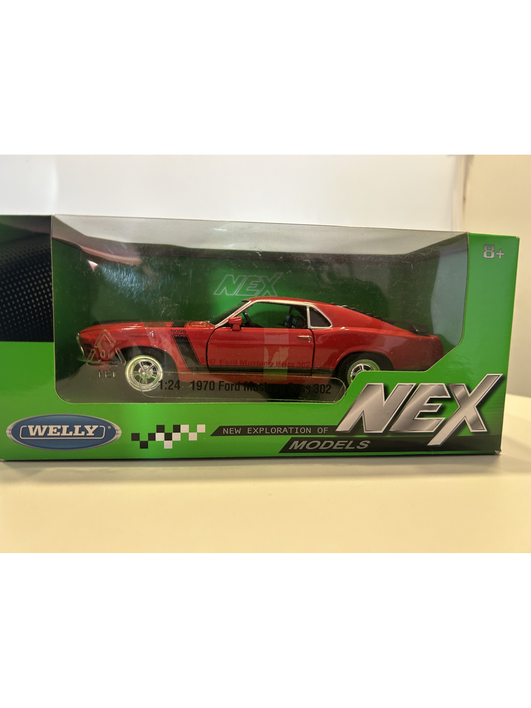 Ford Mustang Boss 302 1970 – Modelo a Escala 1:24 Welly Diecast Coleccionable 11