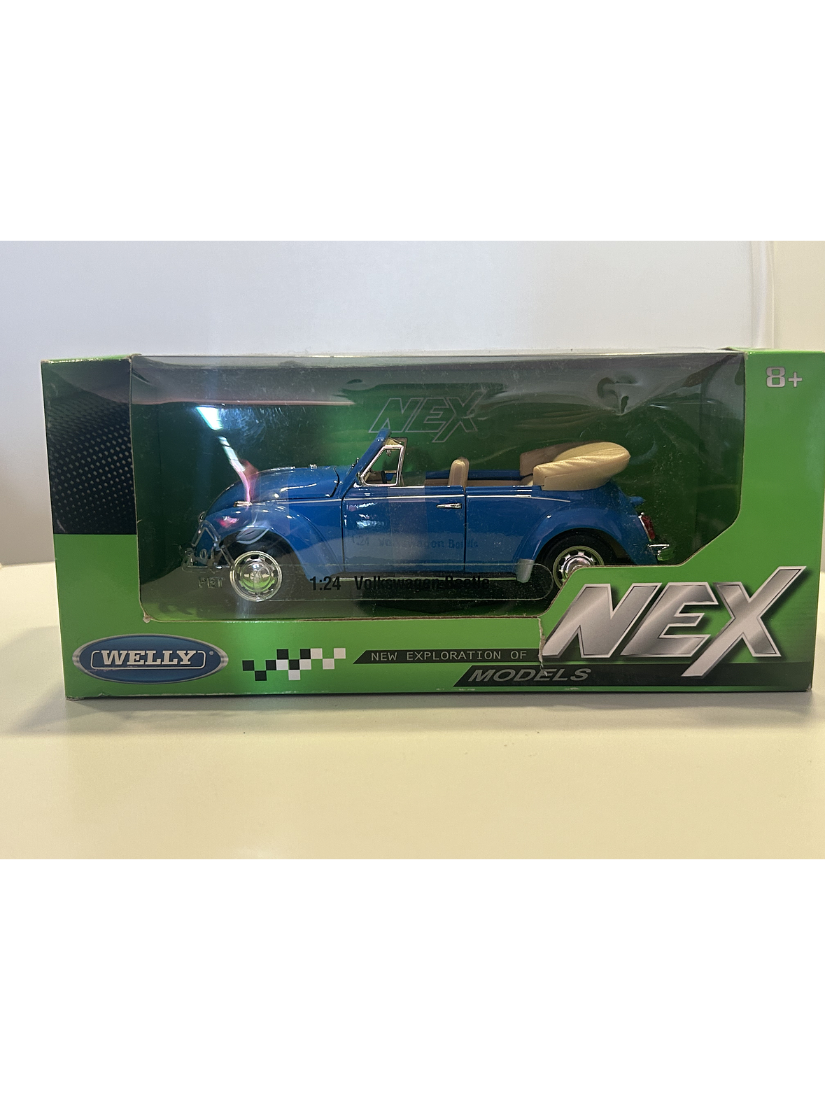 Volkswagen Beetle Cabriolet – Modelo a Escala 1:24 Welly Diecast Coleccionable 10