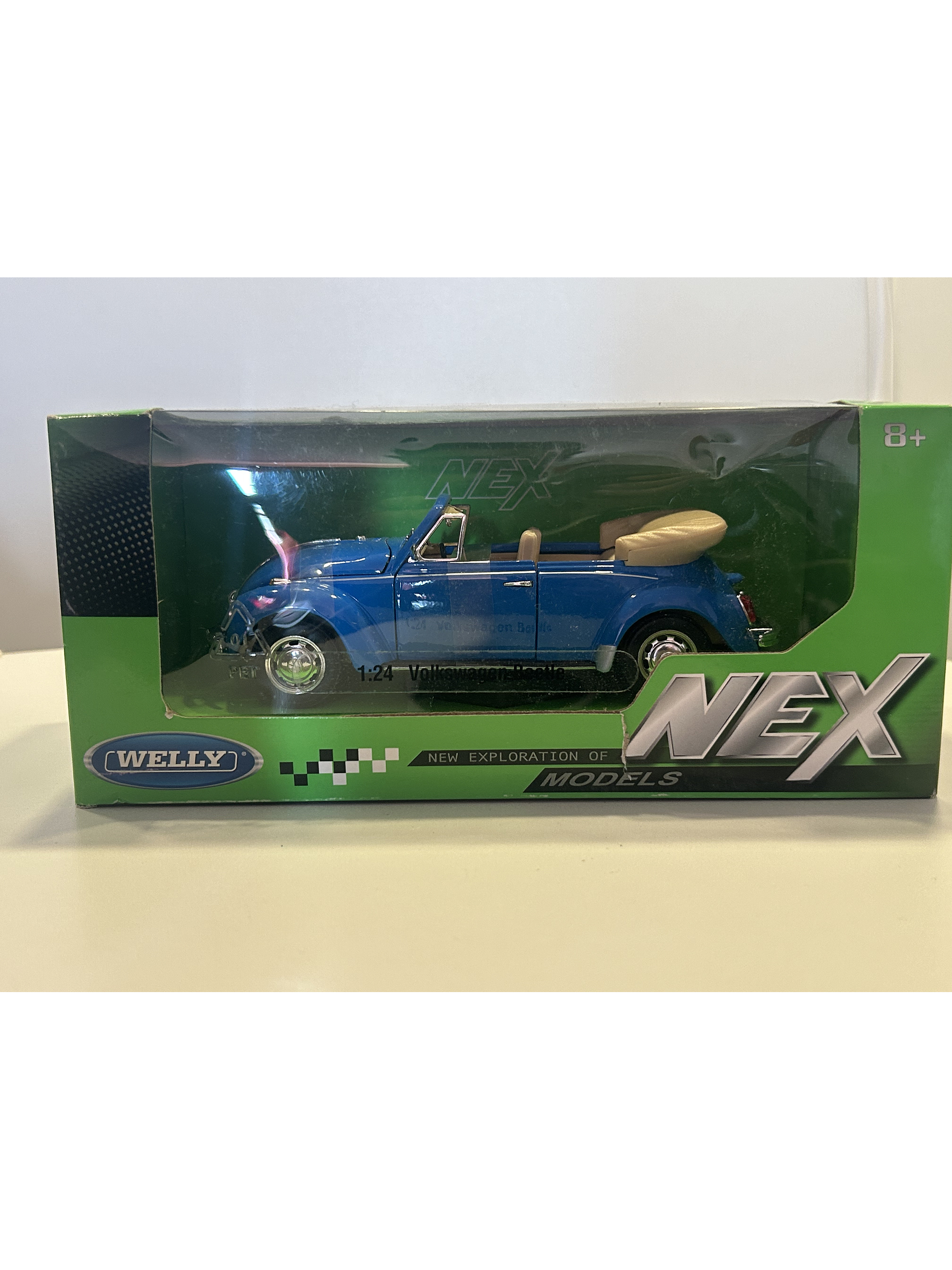Volkswagen Beetle Cabriolet – Modelo a Escala 1:24 Welly Diecast Coleccionable 10