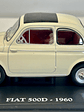 Fiat 500D 1960 beige claro 1:24 – Citycar italiano clásico con techo de lona y placas Torino - Miniatura 8