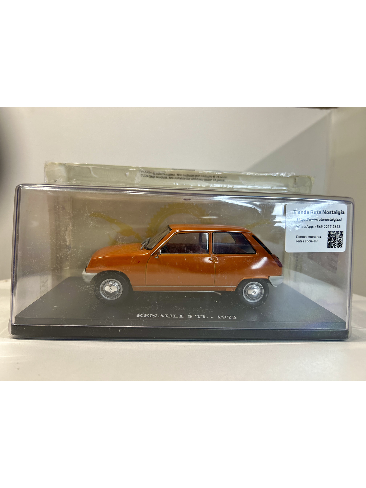 Renault 5 TL 1973 naranja 1:24 Fabbri Editori – Supermini francés icónico para coleccionistas 9
