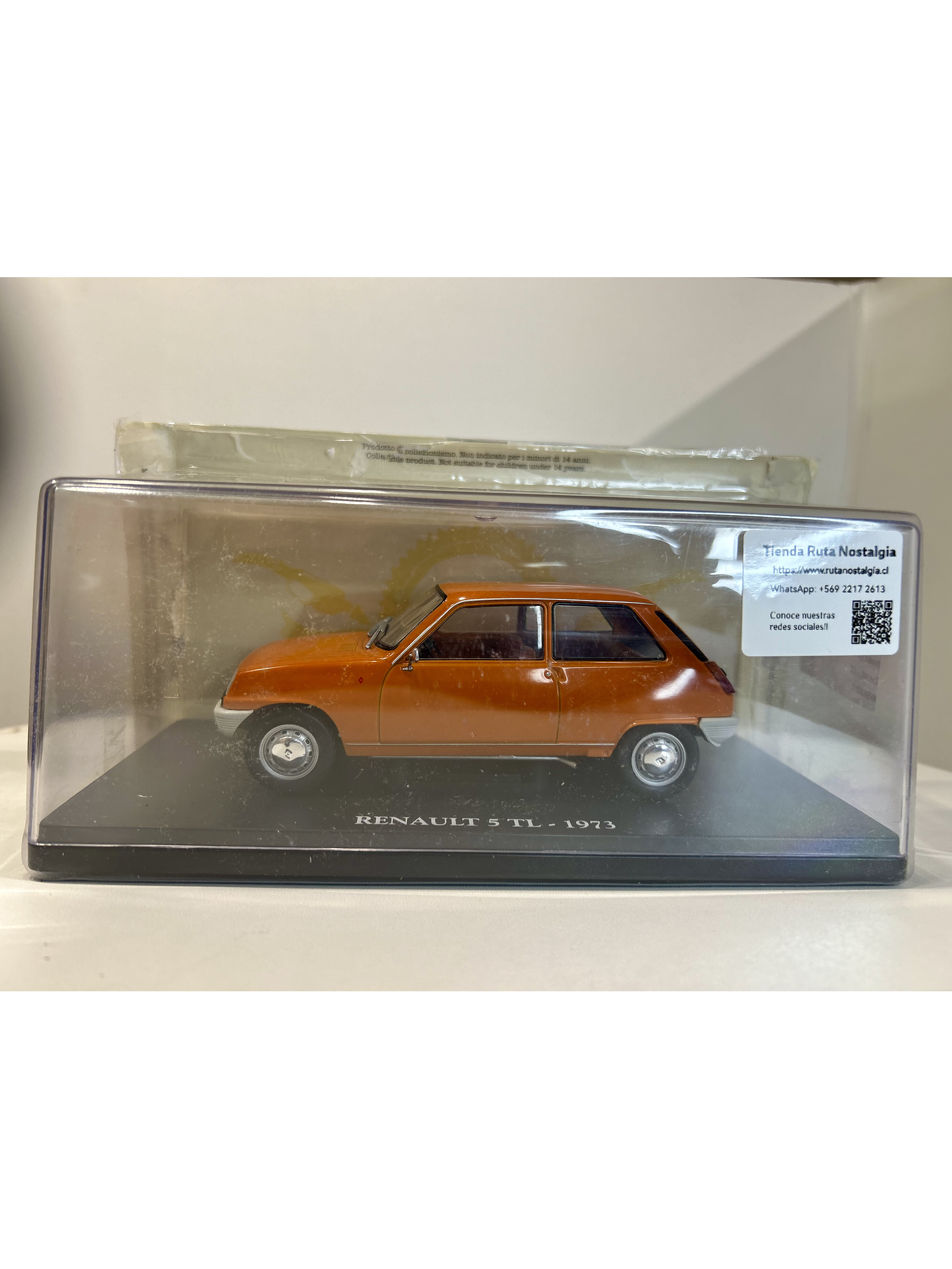 Renault 5 TL 1973 naranja 1:24 Fabbri Editori – Supermini francés icónico para coleccionistas 9