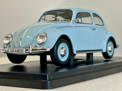 Volkswagen Beetle 1200 1973 celeste 1:24 Fabbri Editori – Escarabajo clásico en Chile