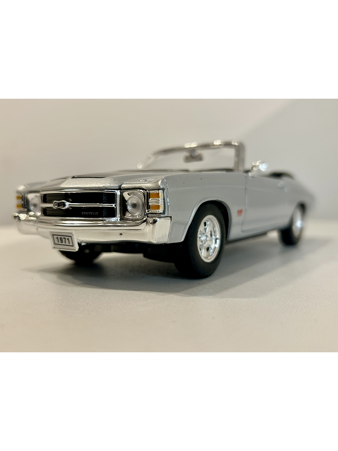 Chevrolet Chevelle SS 454 Convertible 1971 – Modelo a Escala 1:24 Welly Diecast Coleccionable 12
