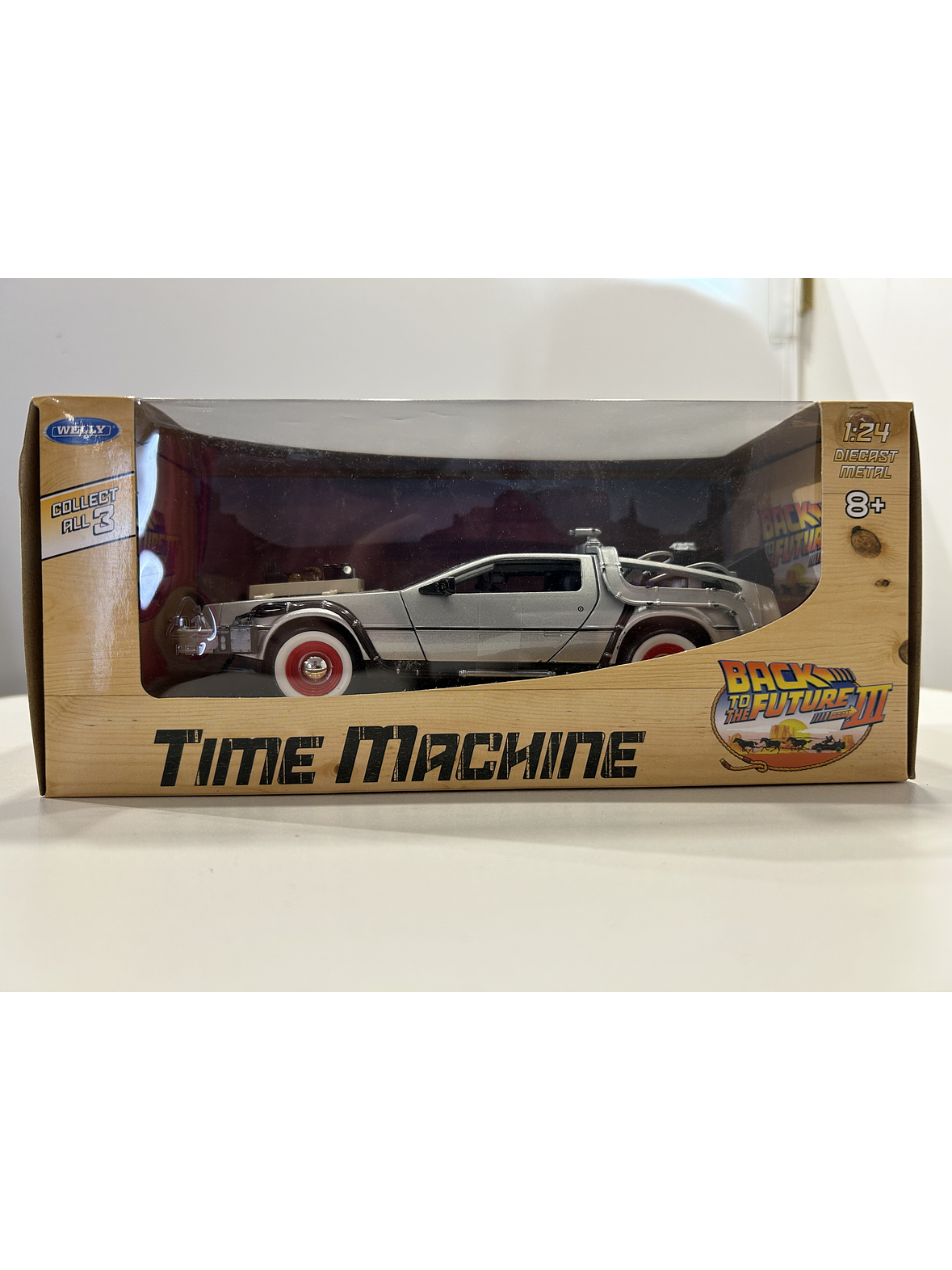DeLorean Back to the Future III.  Welly miniatura 1:24 – Auto a escala die-cast | Chile 11