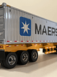 Freightliner Cascadia con tráiler esqueletal y contenedor 40’ MAERSK – Diecast Masters 1:50 - Miniatura 7