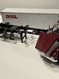 Western Star 4900 SF Day Cab con tráiler esqueletal y contenedor 40’ – Diecast Masters 1:50 (71064) - thumbnail 2