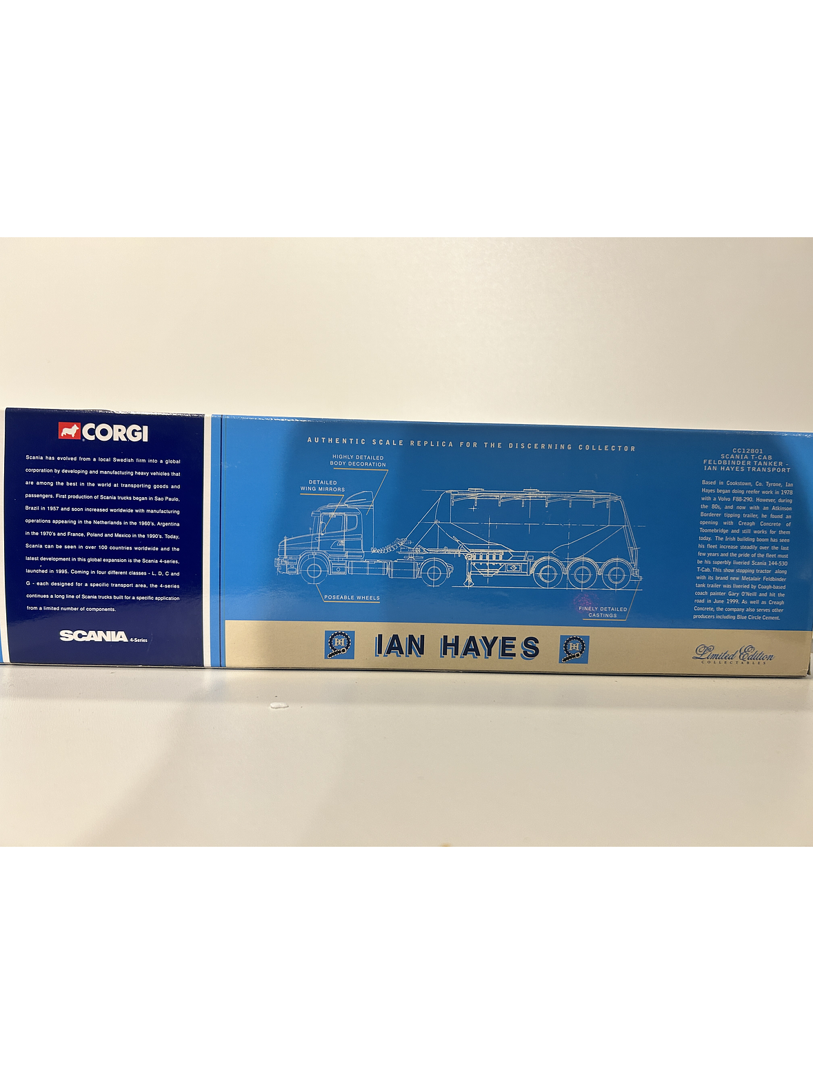 Corgi CC12801  1:50 Scania T-cab + Tolva Feldbinder “Ian Hayes Transport” – Edición Limitada 13