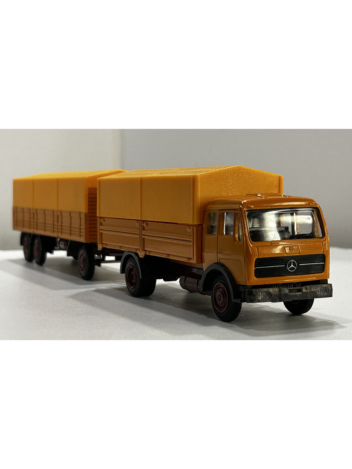 NZG 1:50 Mercedes-Benz 1632/1932 NG con carro lona | Diecast clásico “Made in W. Germany” 5