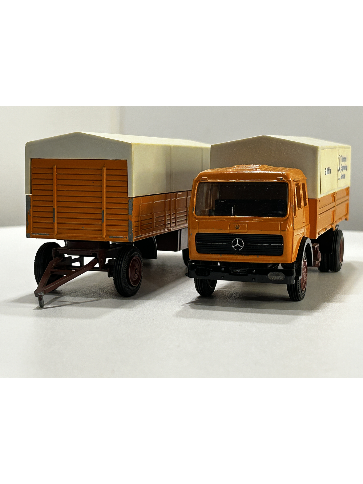 NZG 1:50 Mercedes-Benz 1632/1932 NG con carro lona | Diecast clásico “Made in W. Germany” 12