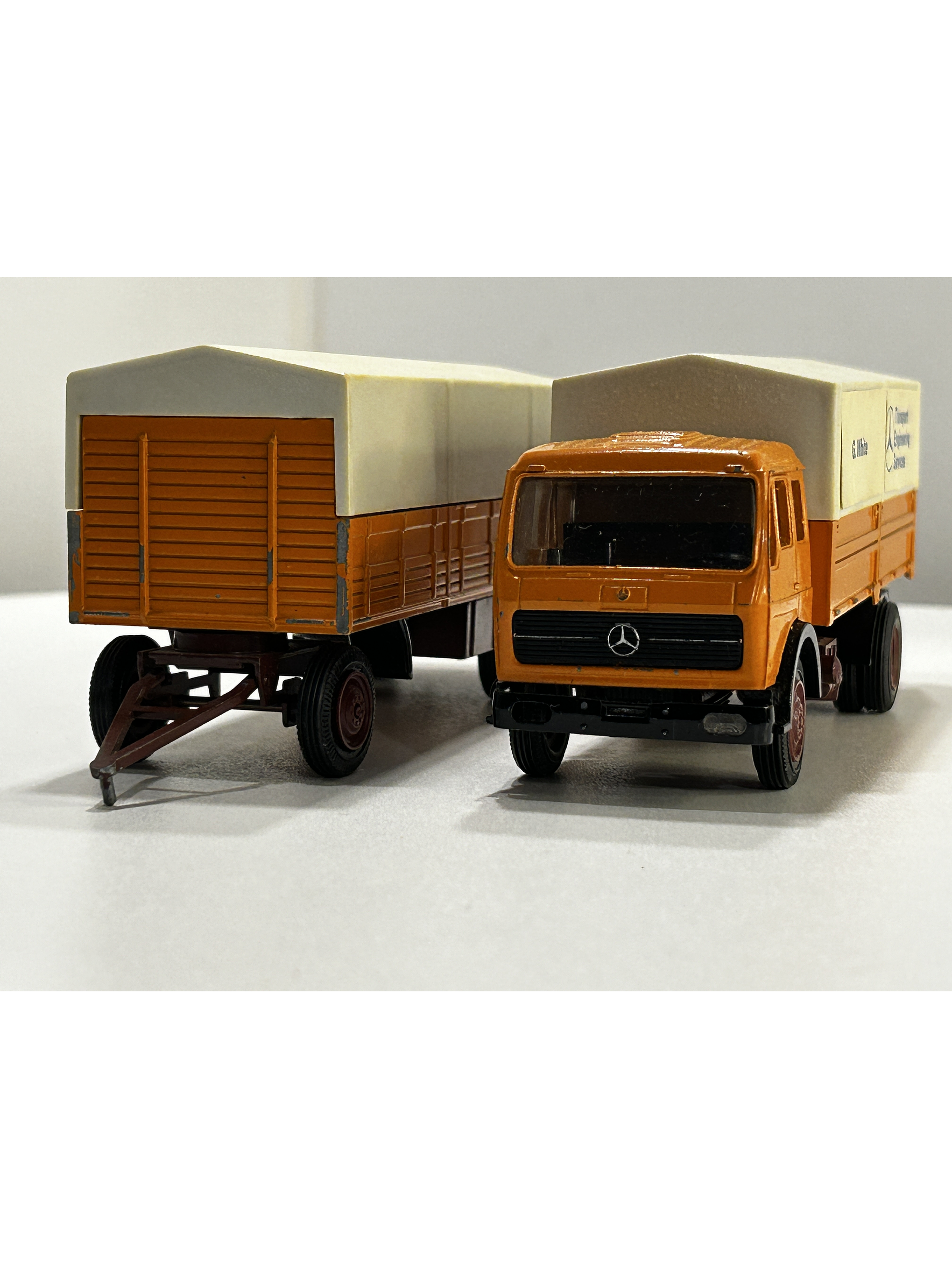 NZG 1:50 Mercedes-Benz 1632/1932 NG con carro lona | Diecast clásico “Made in W. Germany” 12