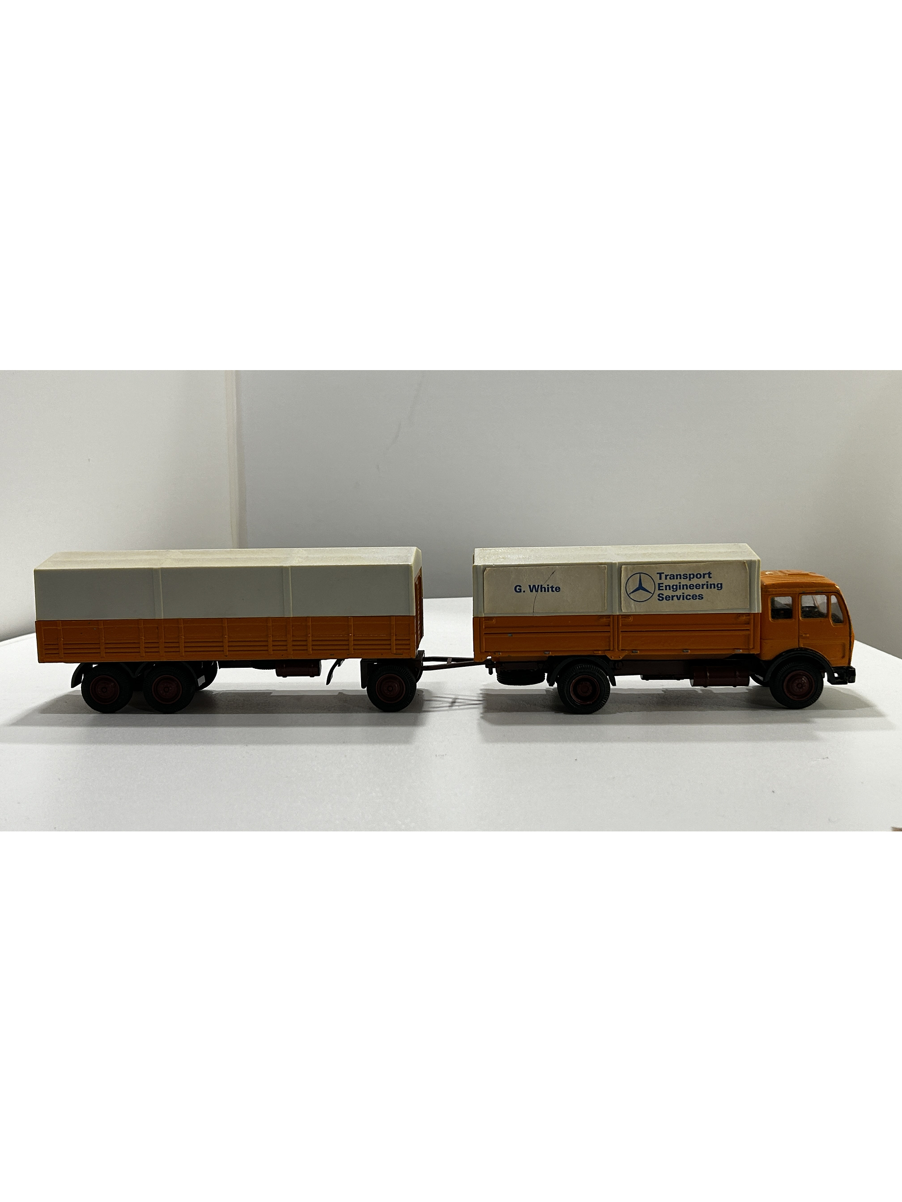 NZG 1:50 Mercedes-Benz 1632/1932 NG con carro lona | Diecast clásico “Made in W. Germany” 19