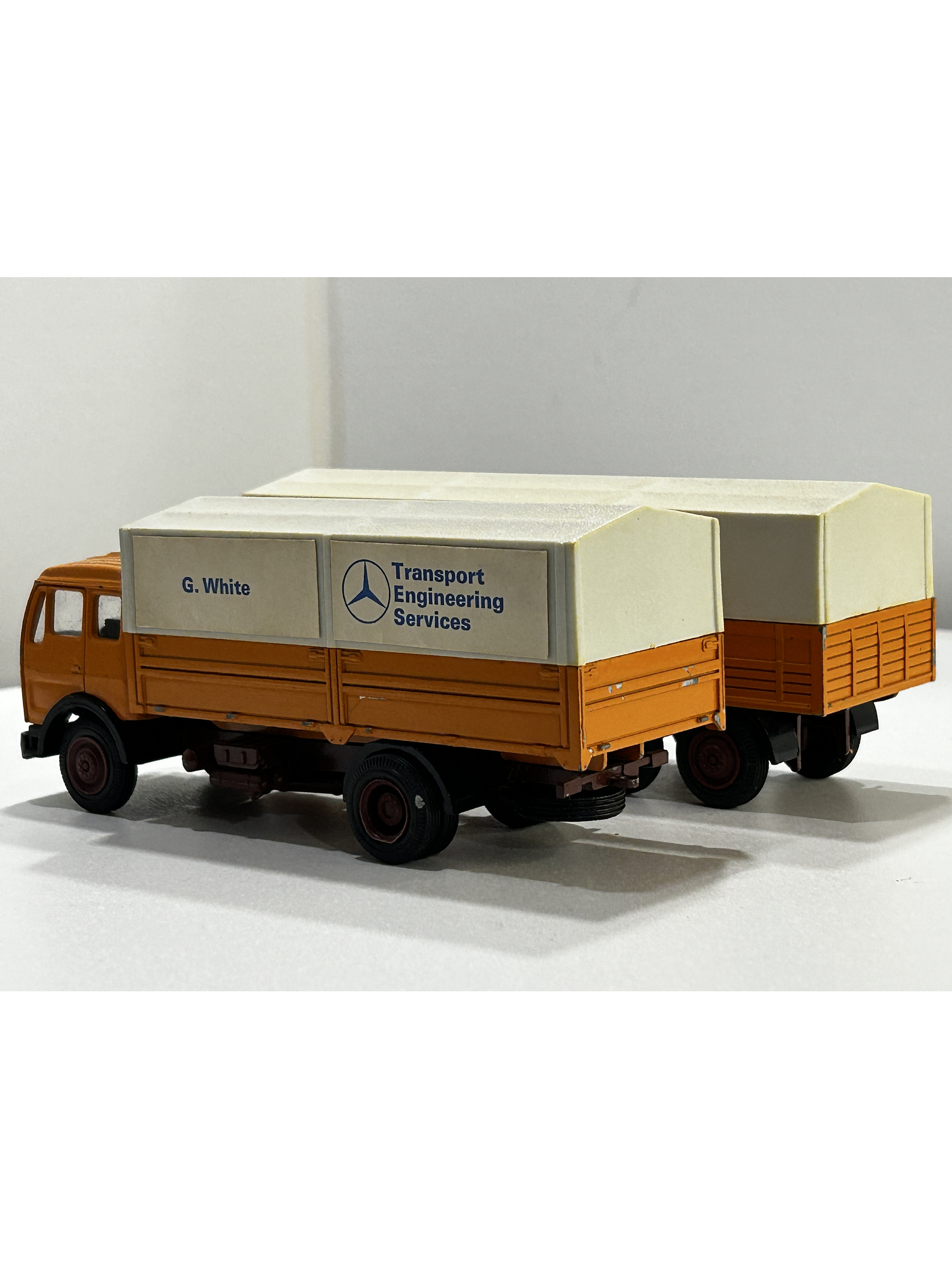 NZG 1:50 Mercedes-Benz 1632/1932 NG con carro lona | Diecast clásico “Made in W. Germany” 13