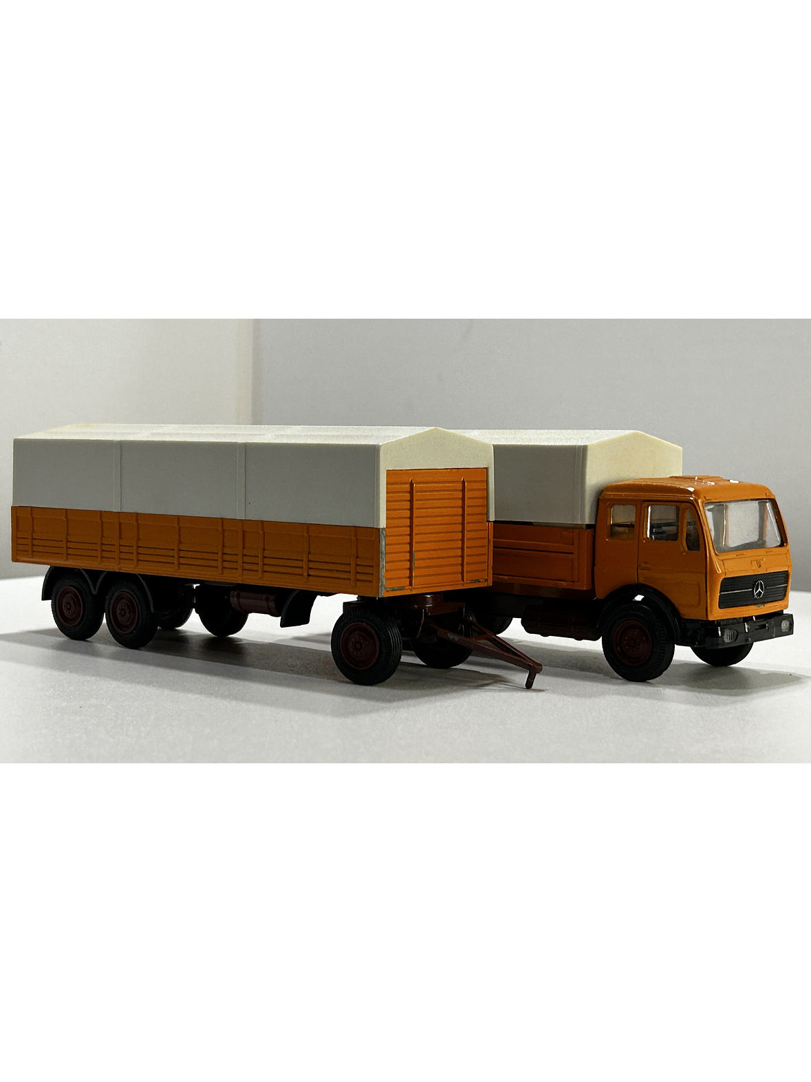 NZG 1:50 Mercedes-Benz 1632/1932 NG con carro lona | Diecast clásico “Made in W. Germany” 14