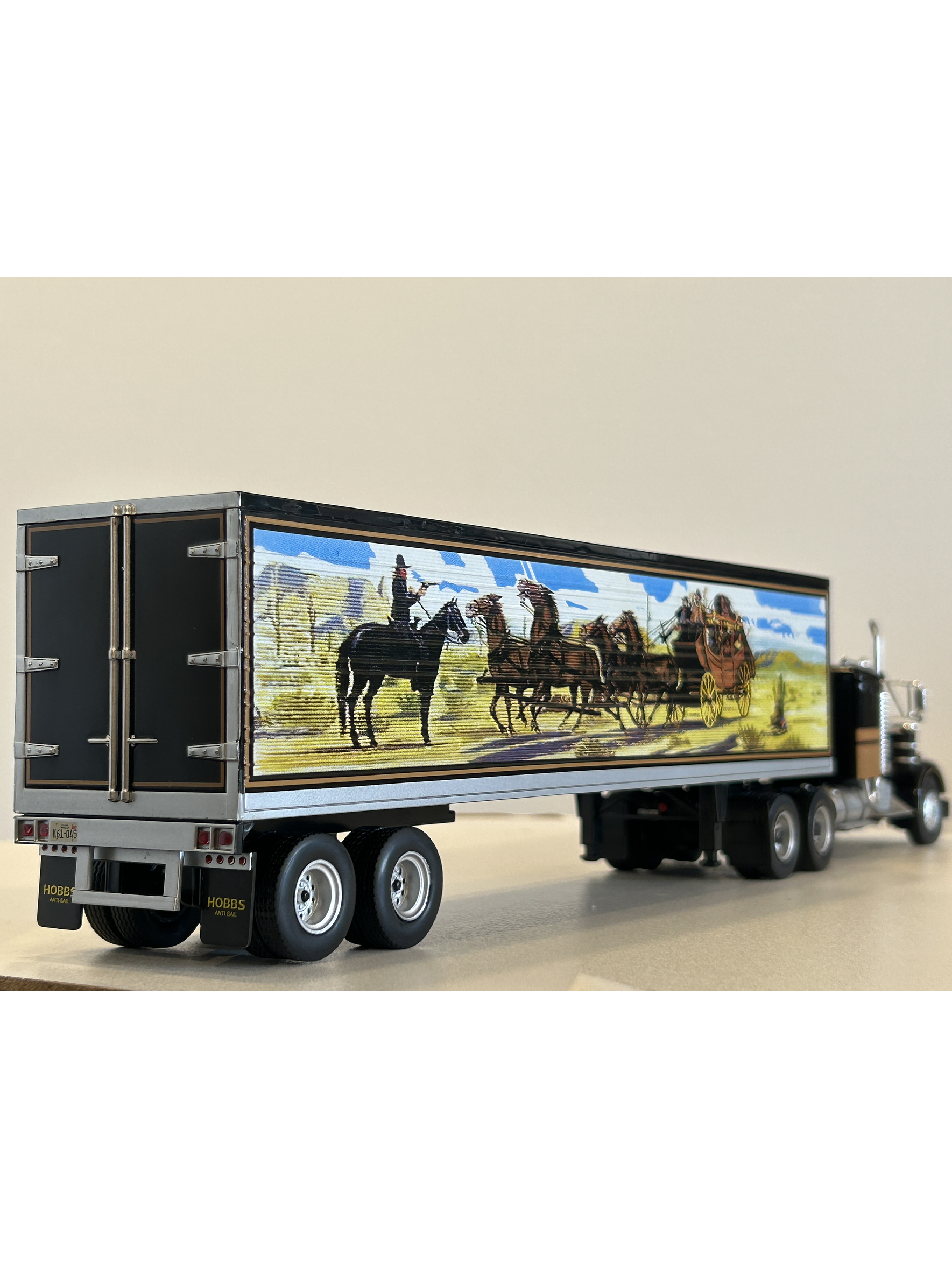 Kenworth W925 Smokey and the Bandit 1977 1:43 WERK83 – Camión clásico USA con remolque decorado de película  8