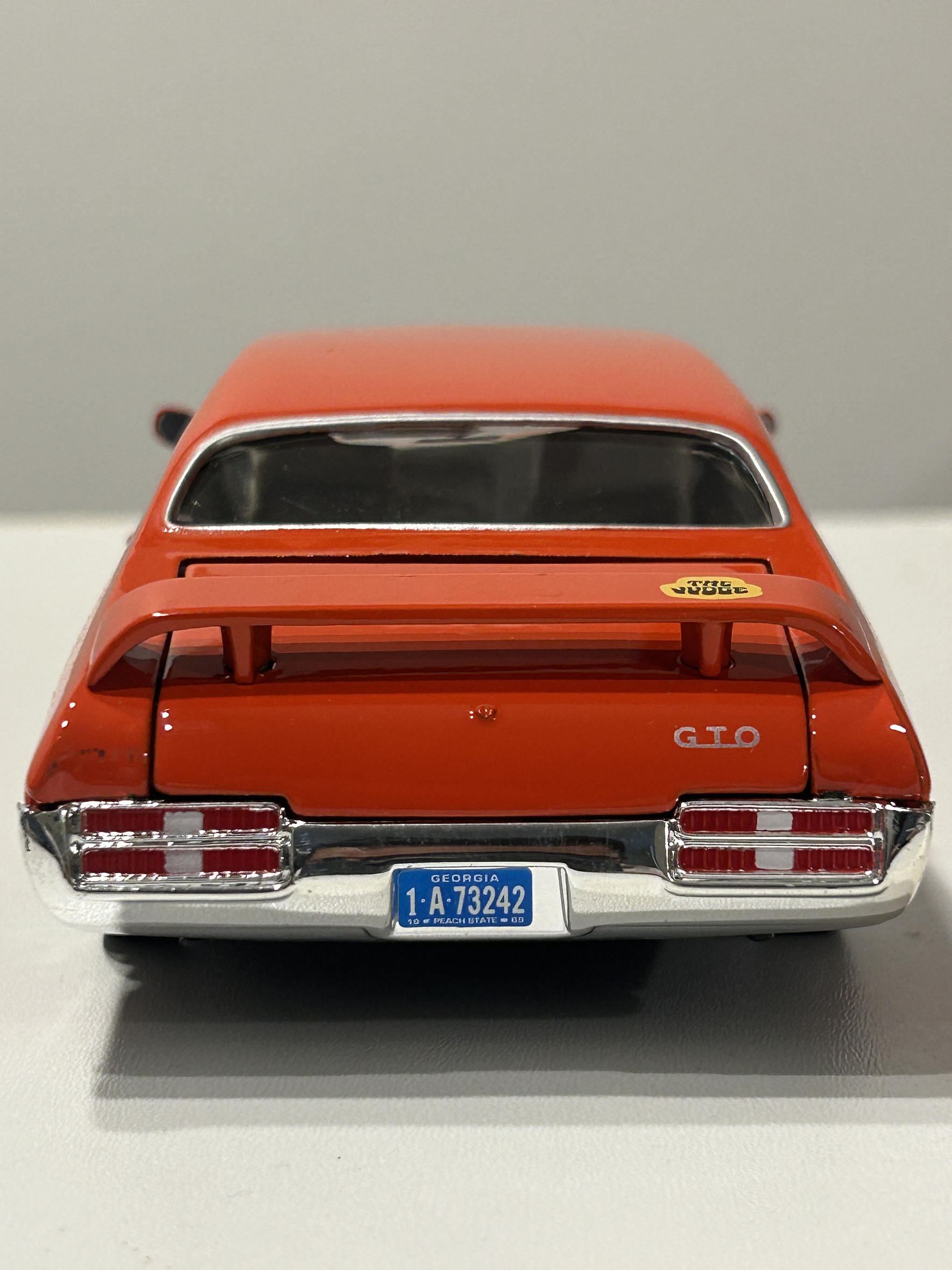 Pontiac GTO Judge 1969 naranja 1:24 Motormax – Muscle car clásico americano de colección  7