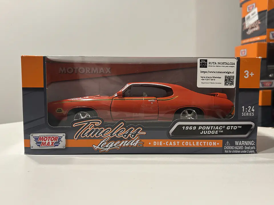 Auto Pontiac GTO Judge 1969 naranja | Motormax 1:24 10