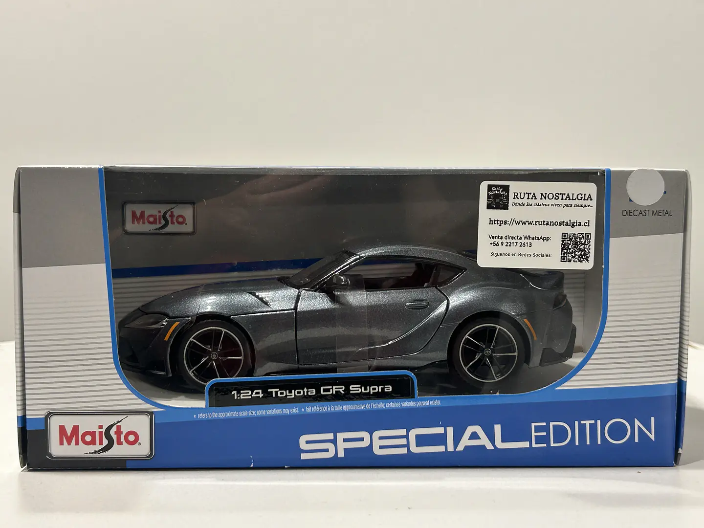 Auto Toyota GR Supra | Maisto 1:24 Coleccionable 9
