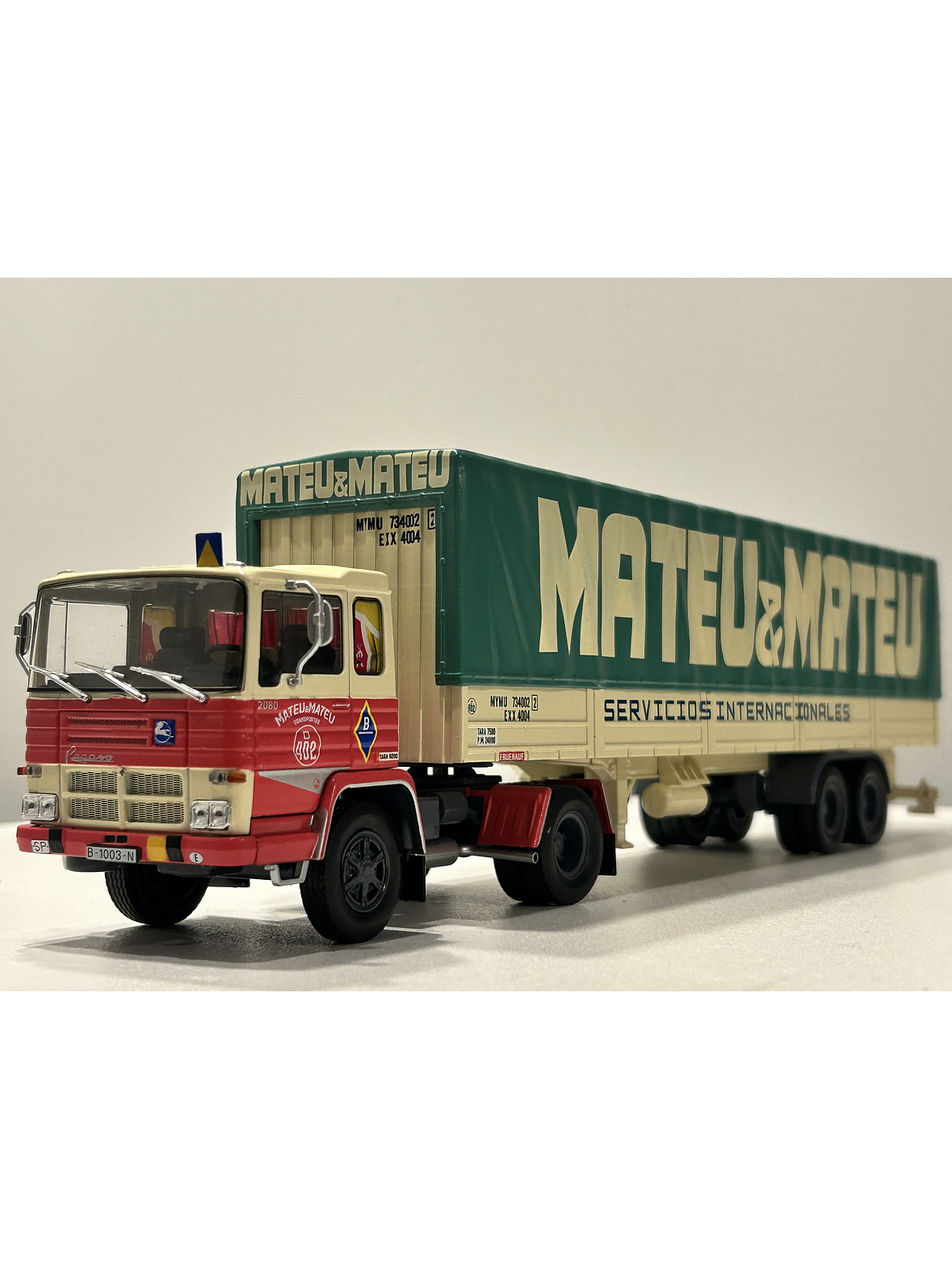 Pegaso 2080/50 Mateu & Mateu 1972 1:43 – Camión tráiler clásico español para coleccionistas y transportistas nostálgicos 8
