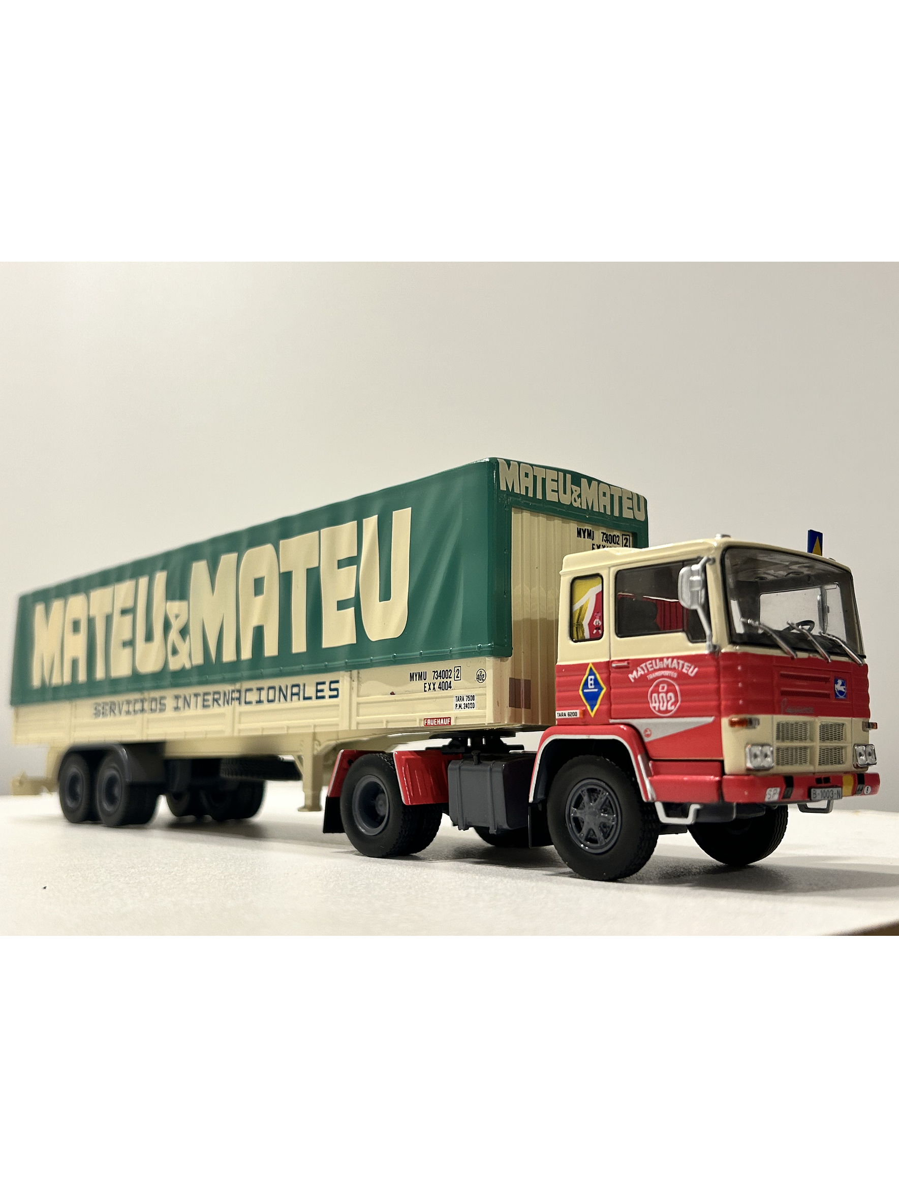 Pegaso 2080/50 Mateu & Mateu 1972 1:43 – Camión tráiler clásico español para coleccionistas y transportistas nostálgicos 4