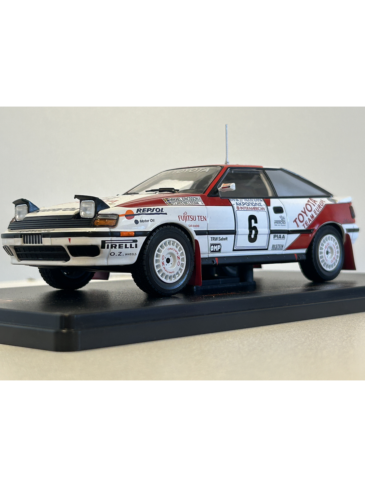 Toyota Celica GT-Four #6 Akropolis 1990 1:24 IXO Models – Auto de Rally Grupo A Coleccionable  1