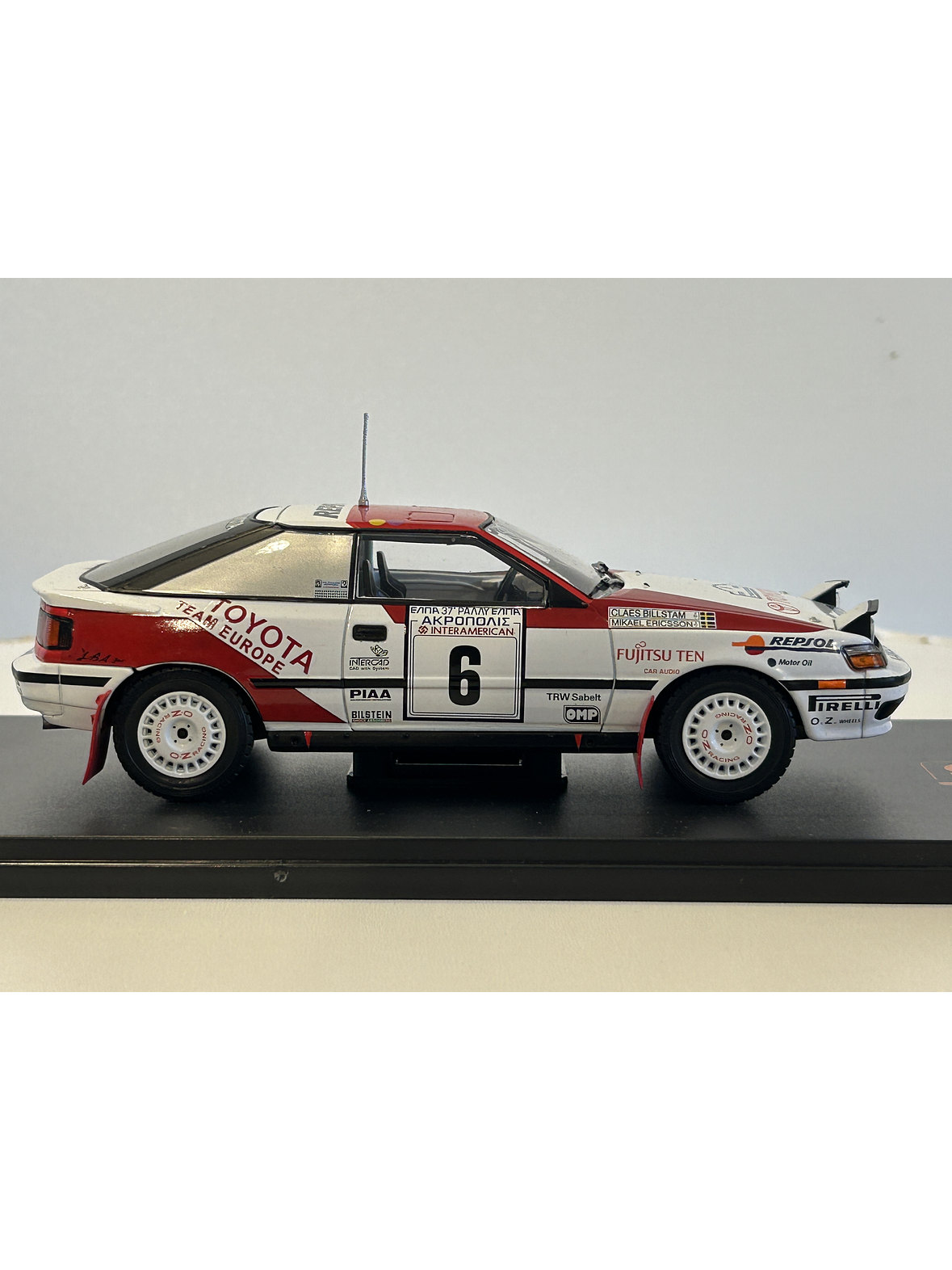 Toyota Celica GT-Four #6 Akropolis 1990 1:24 IXO Models – Auto de Rally Grupo A Coleccionable  5