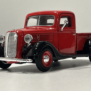 Ford Pick Up 1937 Motormax 1:24 – Camioneta clásica roja de colección en metal, edición Timeless Legends