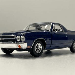 Motormax Chevrolet El Camino SS 396 1970 1:24 – Pick Up clásica muscle car, metal fundido, colección Timeless Legends