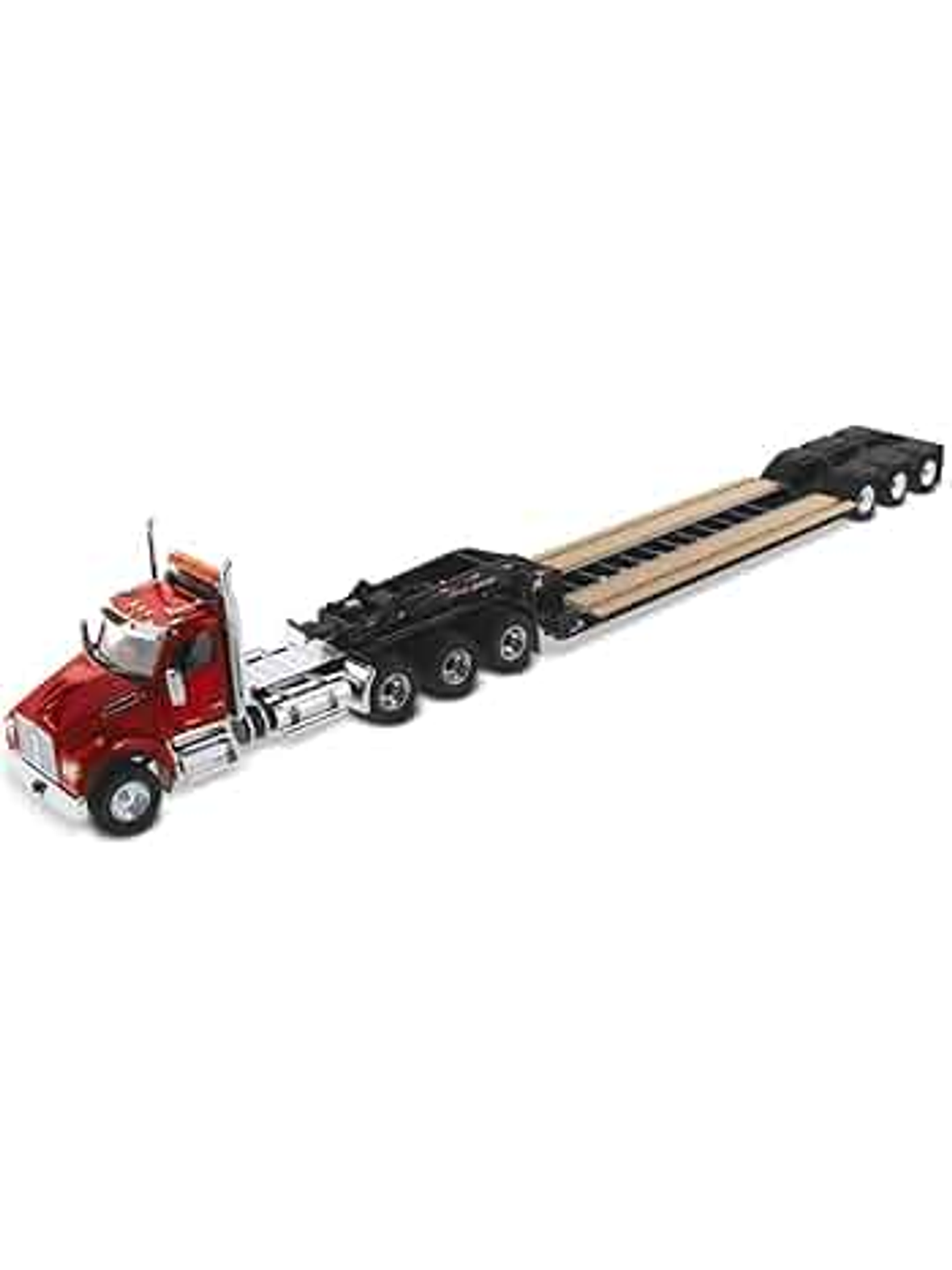 Kenworth T880 con rampla XL 120 Lowboy (cama baja) | 1:50 Diecast Masters | Camión americano pesado de colección 1