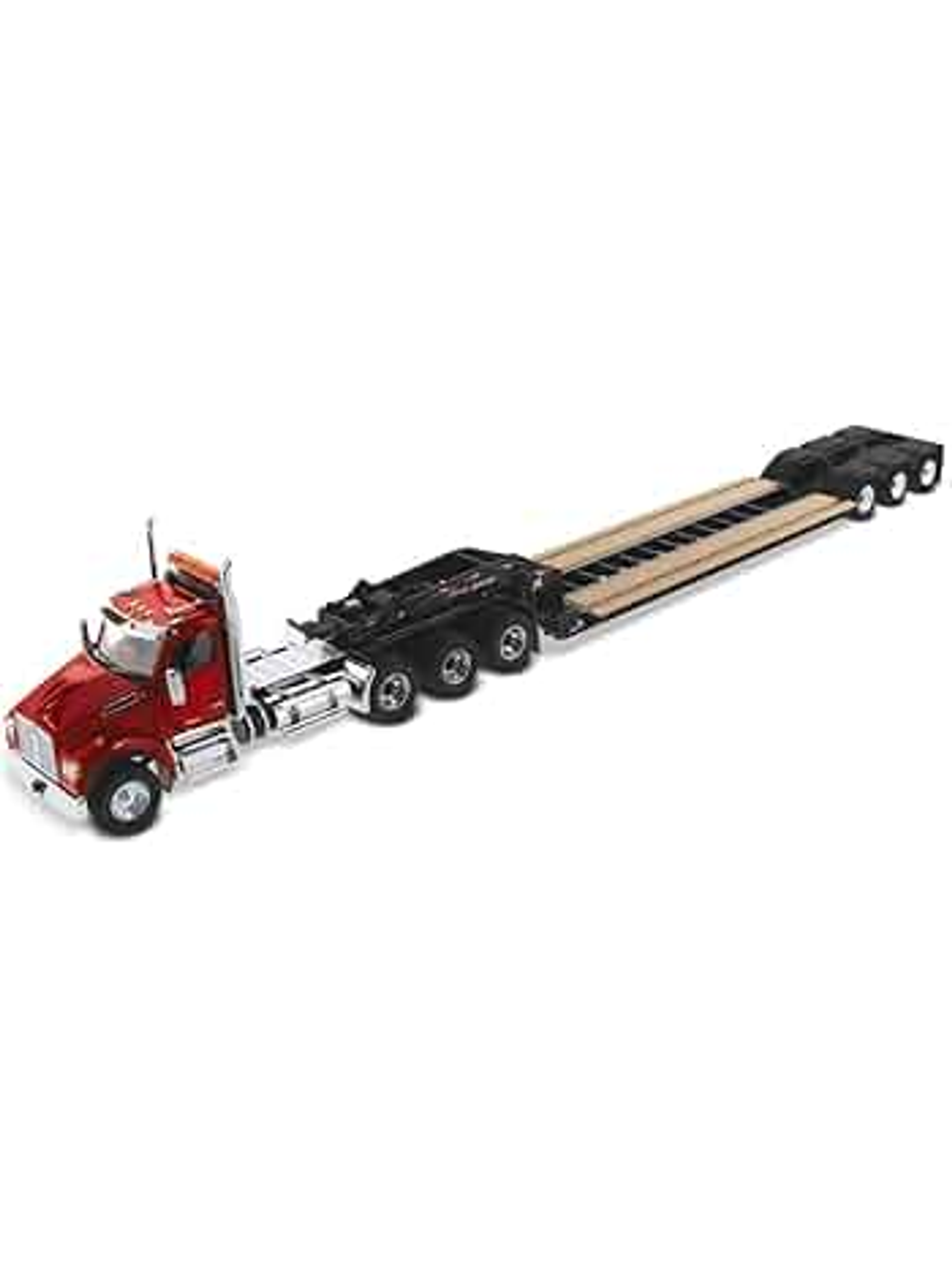 Kenworth T880 con rampla XL 120 Lowboy (cama baja) | 1:50 Diecast Masters | Camión americano pesado de colección 1