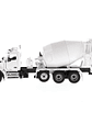 Kenworth T880 Mixer McNeilus BridgeMaster 1:50 Diecast Masters | Camión hormigonero blanco de colección - thumbnail 2