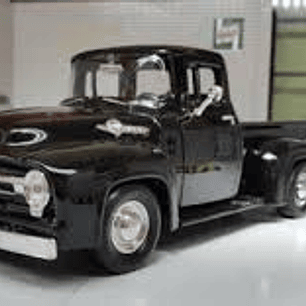 Motormax Ford F-100 Pick Up 1956 Negra 1:24 – Camioneta clásica americana a escala para coleccionistas en Chile
